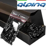 Cykeleger Alpina 250×2 NR 14 mm sort rustfri stål m.nippel